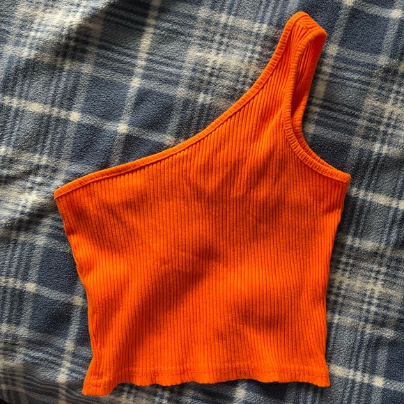 One Shoulder Crop Tank top - Picture 2 of 2